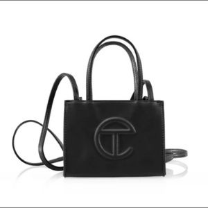 Telfar black small shopping bag